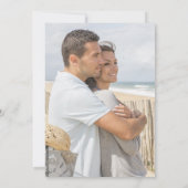 Moderne Hochzeiten am Sommerstrand Save the Date (Rückseite)