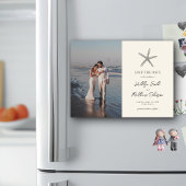 Moderne Hochzeiten am Starfish Beach retten das Da Magneteinladung