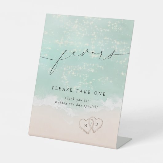 Moderne Hochzeiten am Strand bevorzugen bitte ein Sockelschild (Vorderseite)