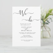 Moderne Hochzeiten Einladung (Stehend Vorderseite)