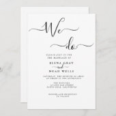 Moderne Hochzeiten Einladung (Vorne/Hinten)