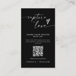 Moderne Hochzeiten erfassen den QR-Code der Liebe Begleitkarte