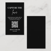 Moderne Hochzeiten erfassen den QR-Code der Liebe Begleitkarte (Vorne/Hinten)