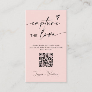 Moderne Hochzeiten erfassen den QR-Code der Liebe Begleitkarte