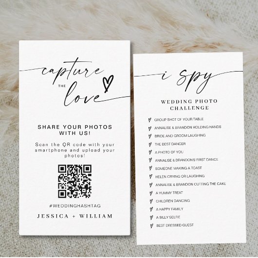 Moderne Hochzeiten erfassen den QR-Code der Liebe Begleitkarte