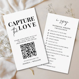 Moderne Hochzeiten erfassen den QR-Code der Liebe Begleitkarte