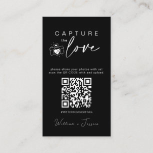 Moderne Hochzeiten erfassen den QR-Code der Liebe Begleitkarte
