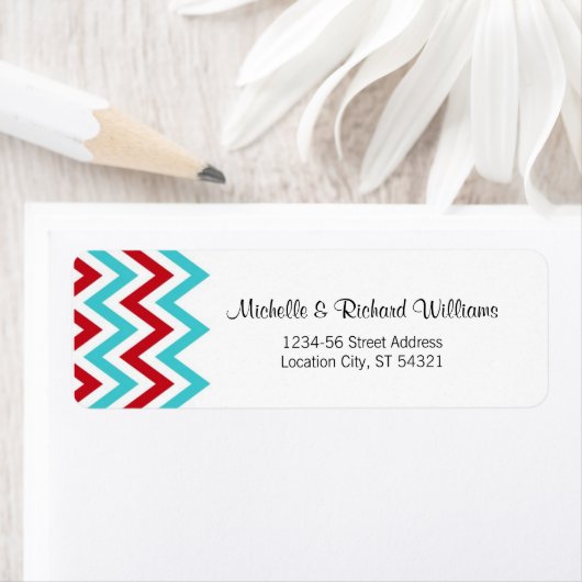 Moderne Hochzeiten in Red and Aqua Zickzack & Love (Insitu)