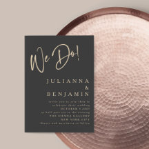 Moderne Hochzeiten in Schwarz-Beige-Schiefergestei