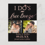 Moderne Hochzeiten kostenlos anschieben - Das Datu Ankündigungspostkarte (Vorderseite)