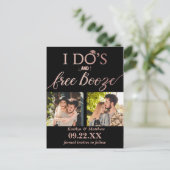 Moderne Hochzeiten kostenlos anschieben - Das Datu Ankündigungspostkarte (Stehend Vorderseite)