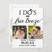 Moderne Hochzeiten kostenlos anschieben - Das Datu Ankündigungspostkarte (Vorne/Hinten)