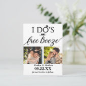 Moderne Hochzeiten kostenlos anschieben - Das Datu Ankündigungspostkarte (Stehend Vorderseite)