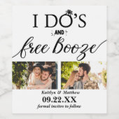 Moderne Hochzeiten kostenlos anschieben - Das Datu Weinetikett (Einzelnes Label)