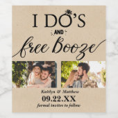 Moderne Hochzeiten kostenlos anschieben - Das Datu Weinetikett (Einzelnes Label)