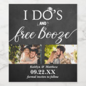 Moderne Hochzeiten kostenlos anschieben - Das Datu Weinetikett (Einzelnes Label)