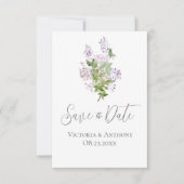 Moderne Hochzeiten mit Blumenschrift speichern das (Vorderseite)