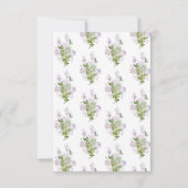 Moderne Hochzeiten mit Blumenschrift speichern das (Rückseite)