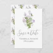 Moderne Hochzeiten mit Blumenschrift speichern das (Vorne/Hinten)