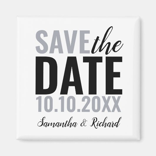 Moderne Hochzeiten retten das Datum Magnet (Vorne)