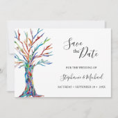 Moderne Hochzeiten retten das Datum Save The Date (Vorderseite)