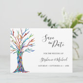 Moderne Hochzeiten retten das Datum Save The Date (Stehend Vorderseite)