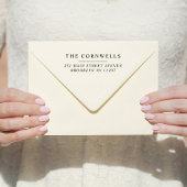 Moderne Hochzeiten retten die Rücksendeadresse der Gummistempel