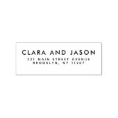 Moderne Hochzeiten retten die Rücksendeadresse der Gummistempel (Prägung)