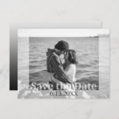 Moderne Hochzeiten speichern das Date-Foto Postkarte (Vorne/Hinten)