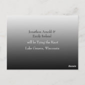 Moderne Hochzeiten speichern das Date-Foto Postkarte (Rückseite)