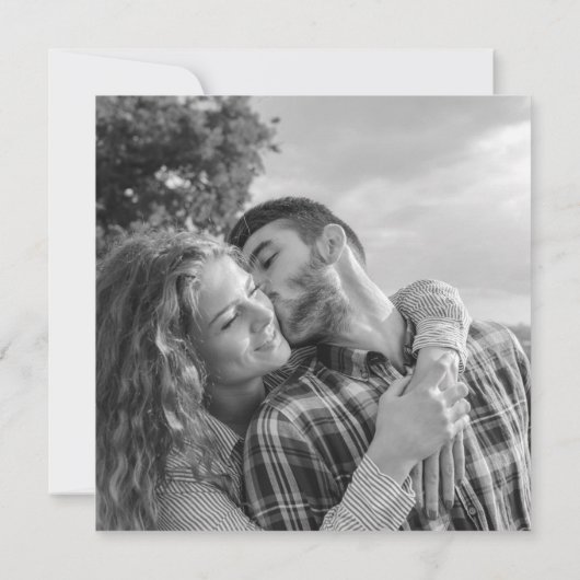 Moderne Hochzeiten speichern das Foto "Date Geomet Save The Date (Rückseite)