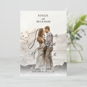 Moderne Hochzeiten speichern die Date Fotos Kallig (Stehend Vorderseite)