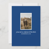 Moderne Hochzeiten speichern die Date Fotos Kallig (Rückseite)