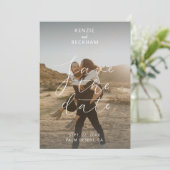 Moderne Hochzeiten speichern die Date Fotos Kallig (Stehend Vorderseite)