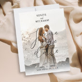 Moderne Hochzeiten speichern die Date Fotos Kallig