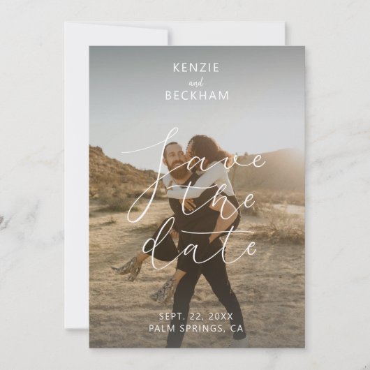 Moderne Hochzeiten speichern die Date Fotos Kallig (Vorderseite)