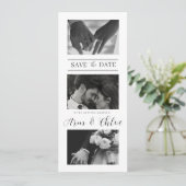 Moderne Hochzeiten speichern die Datumskollage Save The Date (Stehend Vorderseite)