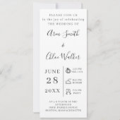 Moderne Hochzeiten speichern die Datumskollage Save The Date (Rückseite)