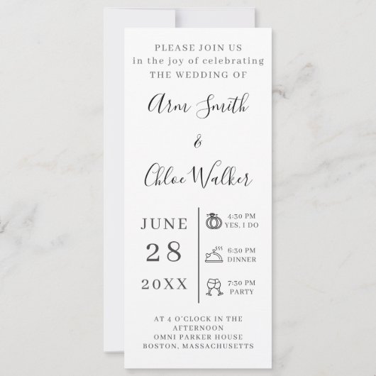 Moderne Hochzeiten speichern die Datumskollage Save The Date (Rückseite)