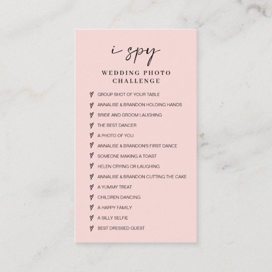 Moderne Hochzeiten teilen den QR-Code der Liebe Begleitkarte (Rückseite)