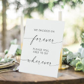 Moderne Hochzeiten überall entscheiden wir uns für Sockelschild