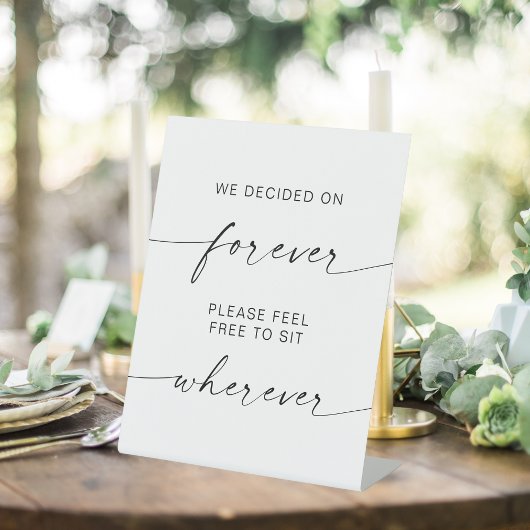 Moderne Hochzeiten überall entscheiden wir uns für Sockelschild