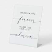 Moderne Hochzeiten überall entscheiden wir uns für Sockelschild (Vorderseite)