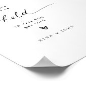 Moderne Hochzeiten, um etwas zu trinken und zu hab Poster (Ecke)