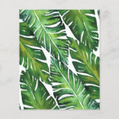 Moderne Hochzeiten von grünen tropischen Blätter (Rückseite)