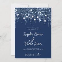 Moderne Hochzeiten von Navy Blue und White Hanging
