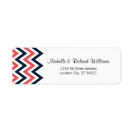 Moderne Hochzeiten von Navy & Coral Zickzack & Lov