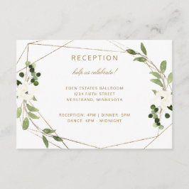 Moderne Hochzeitgeometrische Wasserfarbenwelt Holz Begleitkarte