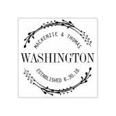 Moderne Hochzeits-Briefmarke Gummistempel (Prägung)