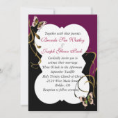 Moderne Hochzeits-Einladung Einladung (Vorderseite)